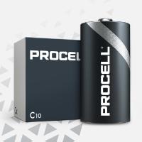 Pack de 10 piles LR14 1,5V Duracell Industrial/procell